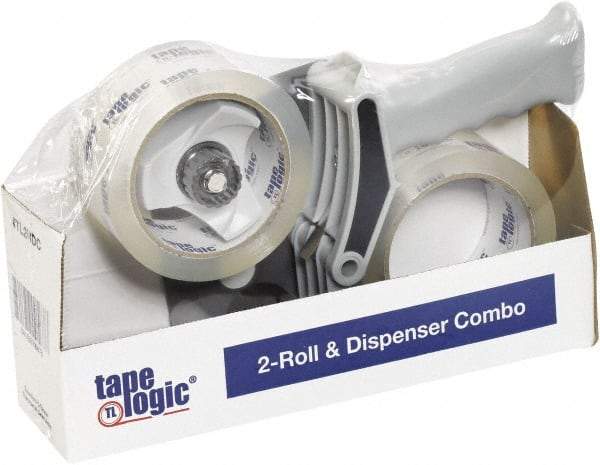 Tape Logic - 2" x 55 Yd Clear Acrylic Adhesive Packaging Tape - Polypropylene Film Backing, 2.6 mil Thick - Exact Tool & Supply
