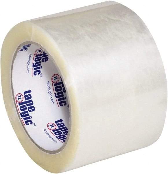 Tape Logic - 3" x 110 Yd Clear Hot Melt Adhesive Packaging Tape - Polypropylene Film Backing, 2.2 mil Thick - Exact Tool & Supply