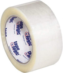 Tape Logic - 2" x 110 Yd Clear Hot Melt Adhesive Packaging Tape - Polypropylene Film Backing, 1.6 mil Thick, 26 Lb Tensile Strength - Exact Tool & Supply