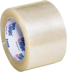 Tape Logic - 3" x 110 Yd Clear Acrylic Adhesive Packaging Tape - Polypropylene Film Backing, 2 mil Thick, 20 Lb Tensile Strength - Exact Tool & Supply