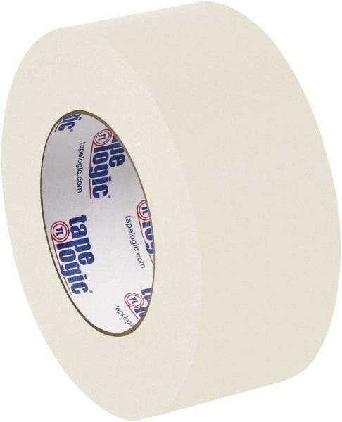 Tape Logic - 2" x 60 Yd Natural White Rubber Adhesive Packaging Tape - Paper Backing, 8 mil Thick - Exact Tool & Supply