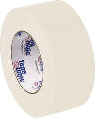 Tape Logic - 2" x 60 Yd Natural White Rubber Adhesive Packaging Tape - Paper Backing, 8 mil Thick - Exact Tool & Supply