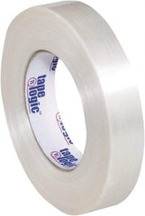 Tape Logic - 1" x 60 Yd Clear Hot Melt Adhesive Strapping Tape - Polypropylene Film Backing, 5.9 mil Thick, 320 Lb Tensile Strength - Exact Tool & Supply