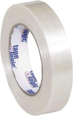 Tape Logic - 1" x 60 Yd Clear Hot Melt Adhesive Strapping Tape - Polypropylene Film Backing, 5.1 mil Thick, 275 Lb Tensile Strength - Exact Tool & Supply