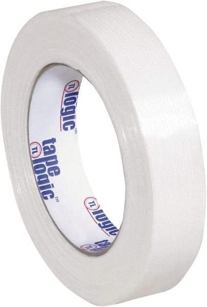 Tape Logic - 1" x 60 Yd Clear Hot Melt Adhesive Strapping Tape - Polypropylene Film Backing, 4.3 mil Thick, 156 Lb Tensile Strength - Exact Tool & Supply