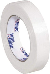 Tape Logic - 1" x 60 Yd Clear Hot Melt Adhesive Strapping Tape - Polypropylene Film Backing, 4.3 mil Thick, 156 Lb Tensile Strength - Exact Tool & Supply