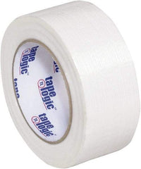 Tape Logic - 3" x 60 Yd Clear Hot Melt Adhesive Strapping Tape - Polypropylene Film Backing, 3.9 mil Thick, 100 Lb Tensile Strength - Exact Tool & Supply