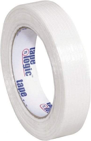 Tape Logic - 1" x 60 Yd Clear Hot Melt Adhesive Strapping Tape - Polypropylene Film Backing, 3.9 mil Thick, 100 Lb Tensile Strength - Exact Tool & Supply