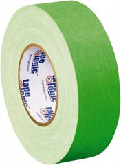 Tape Logic - 2" x 50 Yds Fluorescent Green Gaffers Tape - 11 mil, Rubber Adhesive - Exact Tool & Supply