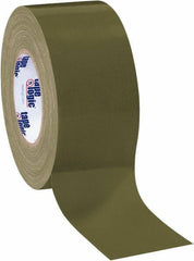 Tape Logic - 3" x 60 Yds Olive Green Duct Tape - 10 mil, Rubber Adhesive - Exact Tool & Supply
