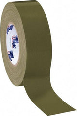 Tape Logic - 2" x 60 Yds Olive Green Duct Tape - 10 mil, Rubber Adhesive - Exact Tool & Supply