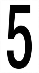 Tape Logic - 3-1/2" Long, Black/White Vinyl Numbers - For Multi-Use - Exact Tool & Supply