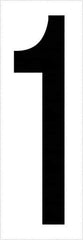 Tape Logic - 3-1/2" Long, Black/White Vinyl Numbers - For Multi-Use - Exact Tool & Supply