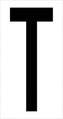 Tape Logic - 3-1/2" Long, Black/White Vinyl Letters - For Multi-Use - Exact Tool & Supply