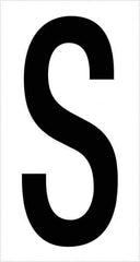 Tape Logic - 3-1/2" Long, Black/White Vinyl Letters - For Multi-Use - Exact Tool & Supply