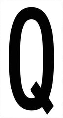 Tape Logic - 3-1/2" Long, Black/White Vinyl Letters - For Multi-Use - Exact Tool & Supply
