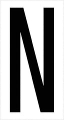 Tape Logic - 3-1/2" Long, Black/White Vinyl Letters - For Multi-Use - Exact Tool & Supply