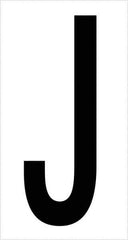 Tape Logic - 3-1/2" Long, Black/White Vinyl Letters - For Multi-Use - Exact Tool & Supply