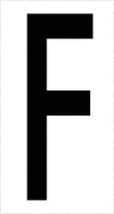 Tape Logic - 3-1/2" Long, Black/White Vinyl Letters - For Multi-Use - Exact Tool & Supply