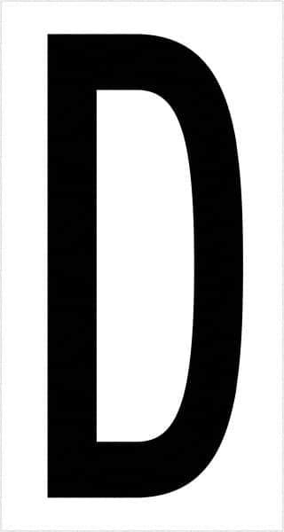 Tape Logic - 3-1/2" Long, Black/White Vinyl Letters - For Multi-Use - Exact Tool & Supply