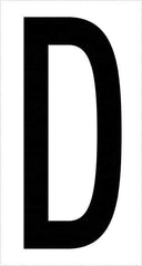 Tape Logic - 3-1/2" Long, Black/White Vinyl Letters - For Multi-Use - Exact Tool & Supply