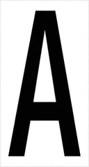 Tape Logic - 3-1/2" Long, Black/White Vinyl Letters - For Multi-Use - Exact Tool & Supply