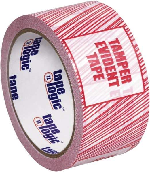 Tape Logic - 3,960" Long, Red/White Security Tape - For Multi-Use - Exact Tool & Supply