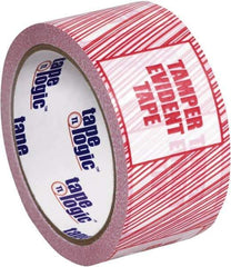 Tape Logic - 3,960" Long, Red/White Security Tape - For Multi-Use - Exact Tool & Supply