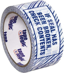 Tape Logic - 3,960" Long, Blue/White Security Tape - For Multi-Use - Exact Tool & Supply