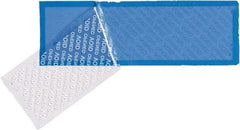 Tape Logic - 5-3/4" Long, Blue Security Tape - For Multi-Use - Exact Tool & Supply