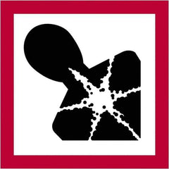 Tape Logic - 2" Long, Red, Black on White Paper D.O.T. Labels - For Multi-Use - Exact Tool & Supply