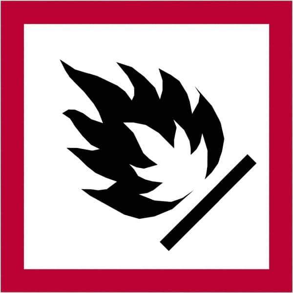 Tape Logic - 2" Long, Red, Black on White Paper D.O.T. Labels - For Multi-Use - Exact Tool & Supply