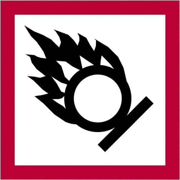 Tape Logic - 1" Long, Red, Black on White Paper D.O.T. Labels - For Multi-Use - Exact Tool & Supply