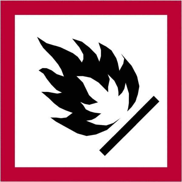 Tape Logic - 1" Long, Red, Black on White Paper D.O.T. Labels - For Multi-Use - Exact Tool & Supply