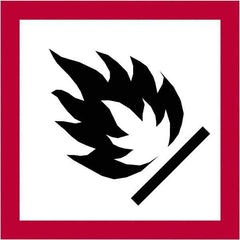 Tape Logic - 1" Long, Red, Black on White Paper D.O.T. Labels - For Multi-Use - Exact Tool & Supply