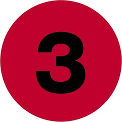 Tape Logic - 4" Long, Fluorescent Red Paper Inventory Labels - For Multi-Use - Exact Tool & Supply