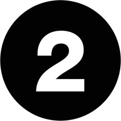 Tape Logic - 3" Long, Black Paper Inventory Labels - For Multi-Use - Exact Tool & Supply