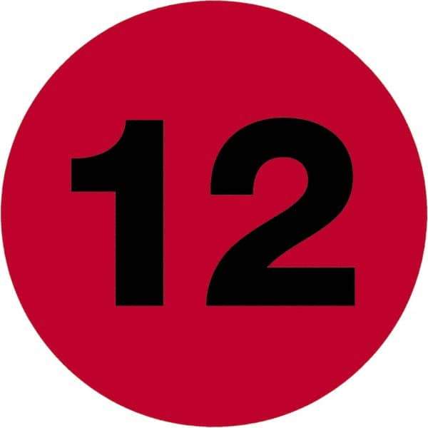 Tape Logic - 1" Long, Fluorescent Red Paper Inventory Labels - For Multi-Use - Exact Tool & Supply