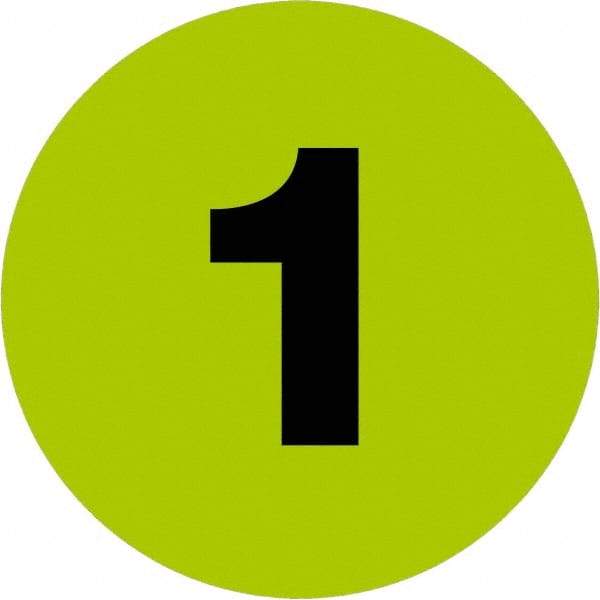Tape Logic - 2" Long, Fluorescent Green Paper Inventory Labels - For Multi-Use - Exact Tool & Supply
