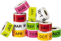 Tape Logic - 3" Long, Assorted Paper Inventory Labels - For Multi-Use - Exact Tool & Supply