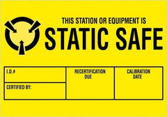 Tape Logic - 3" Long, Black & Yellow Paper Shipping Label - For Multi-Use - Exact Tool & Supply