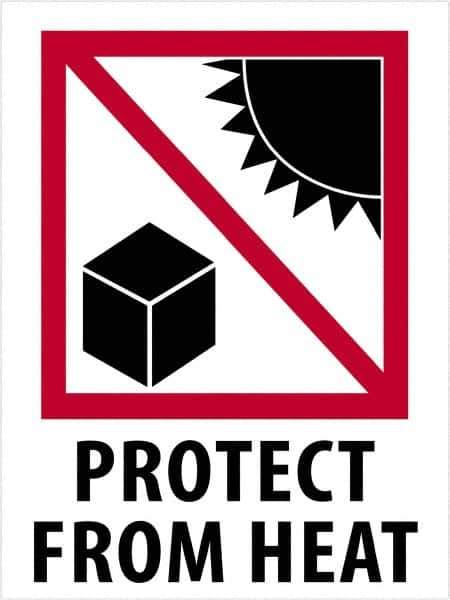 Tape Logic - 4" Long, Red, Black on White Paper Shipping Label - For Multi-Use - Exact Tool & Supply