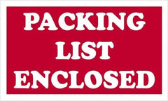 Tape Logic - 5" Long, Red/White Paper Shipping Label - For Multi-Use - Exact Tool & Supply