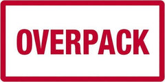Tape Logic - 6" Long, Red/White Paper D.O.T. Labels - For Multi-Use - Exact Tool & Supply