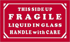 Tape Logic - 5" Long, Red/White Paper Shipping Label - For Multi-Use - Exact Tool & Supply