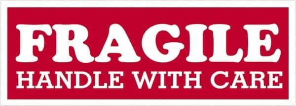 Tape Logic - 4" Long, Red/White Paper Shipping Label - For Multi-Use - Exact Tool & Supply