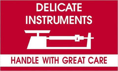 Tape Logic - 5" Long, Red/White Paper Shipping Label - For Multi-Use - Exact Tool & Supply
