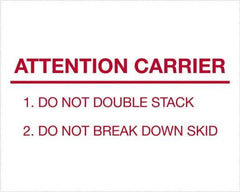 Tape Logic - 10" Long, Red/White Paper Shipping Label - For Multi-Use - Exact Tool & Supply