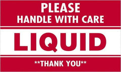Tape Logic - 5" Long, Red/White Paper Shipping Label - For Multi-Use - Exact Tool & Supply