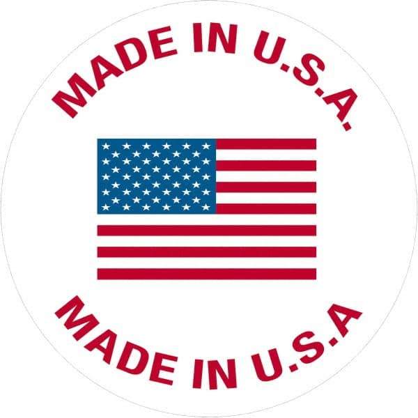 Tape Logic - 1" Long, White, Blue, & Red Paper Shipping Label - For Multi-Use - Exact Tool & Supply